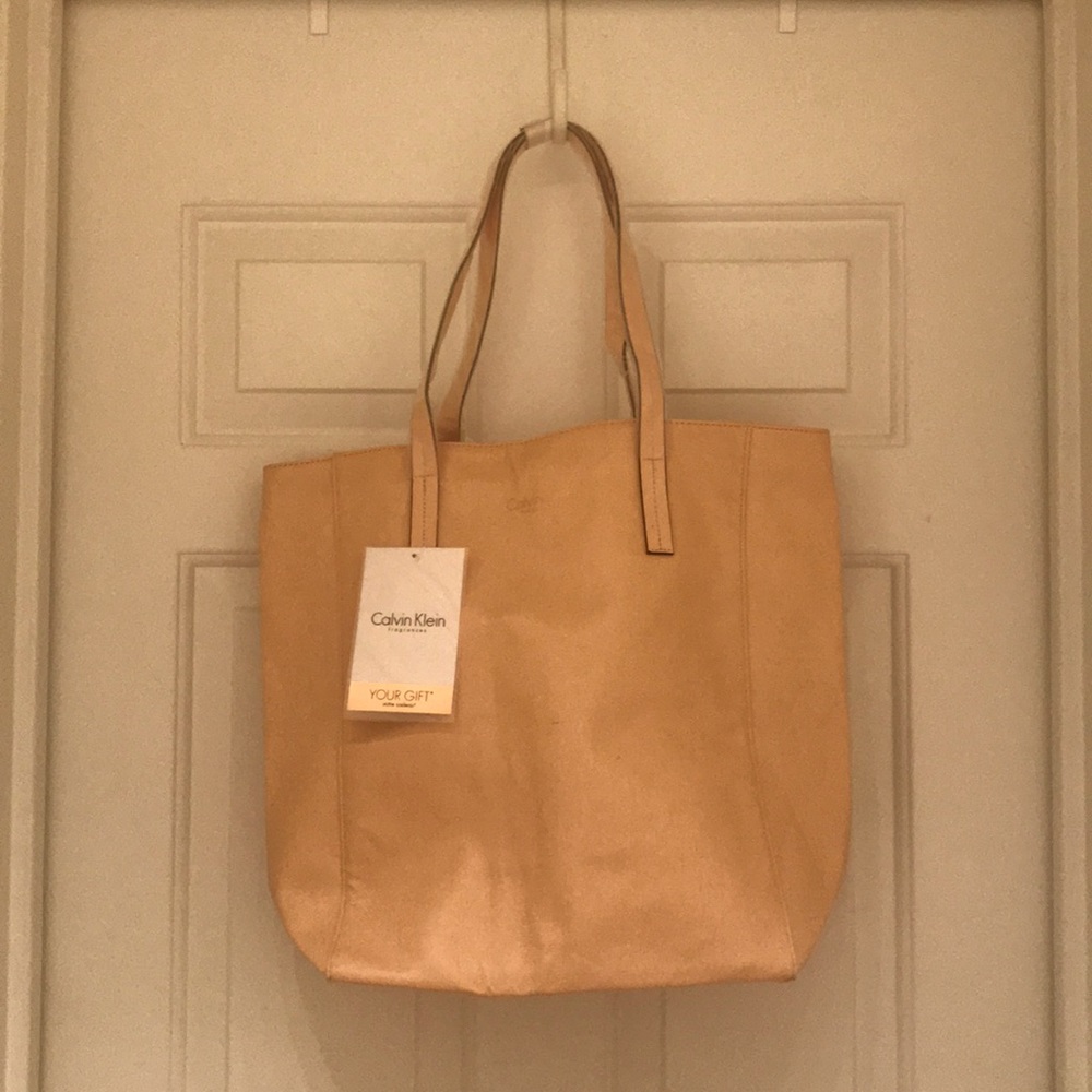 Calvin Klein Tote (peachy pink color)